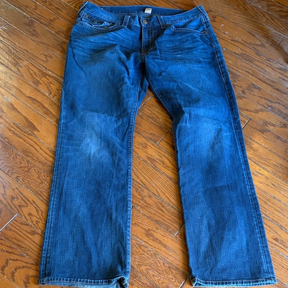 True Religion Men’s Indigo Straight Leg Jeans
